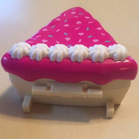 Polly pocket compact playsets (set of 3) cake slice butterfly flamingo pink - Picture 5 of 16